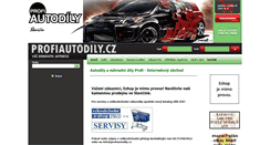 Desktop Screenshot of profiautodily.cz